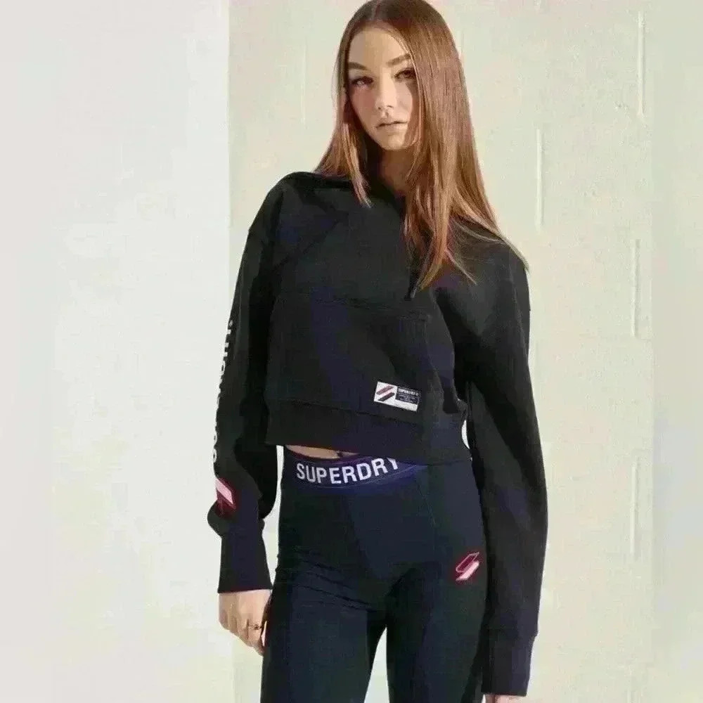 Superdry cropped hoodie new with tags size XS